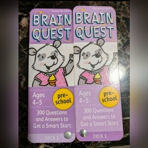 Brain Quest Preschool Ages 4-5 Decks 1 & 2